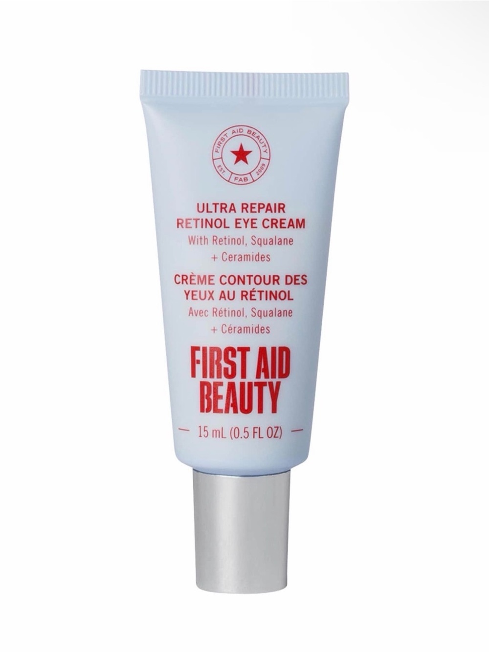 First Aid Beauty Retinol Eye Cream - Light Blue & Red Accents